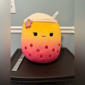 Squishmallows Bergit The Boba Tea 16" Good Used Condition Rare